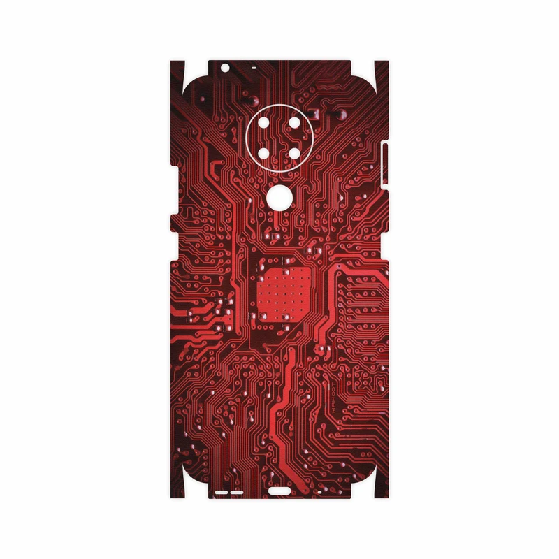 برچسب پوششی ماهوت مدل Red Printed Circuit Board-FullSkin مناسب برای گوشی موبایل نوکیا 3.4