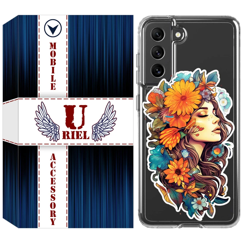 کاور یوریل مدل Clear کد 52 طرح دختر مناسب برای گوشی موبایل سامسونگ Galaxy S21 FE