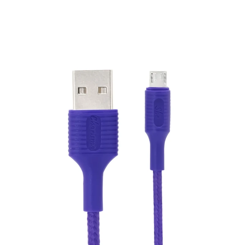 کابل تبدیل USB به microUSB شی کاریزما مدل SABA طول 1.2 متر 