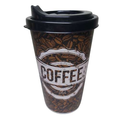 ماگ مدل قهوه درب دار طرح coffee