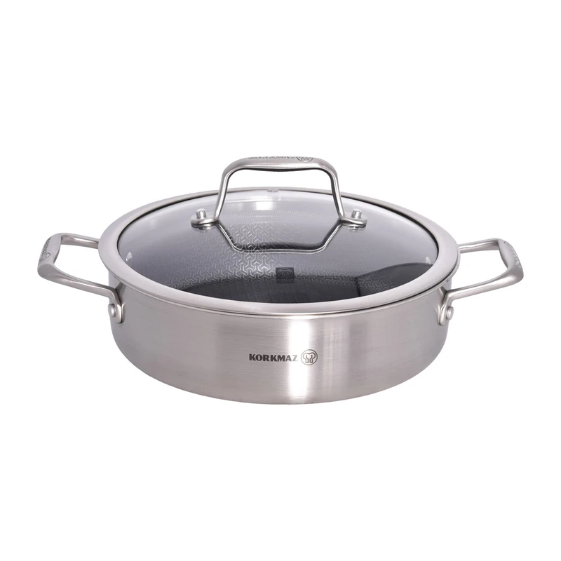 تابه استیل کرکماز طرح Altima کد 3874 سایز 24