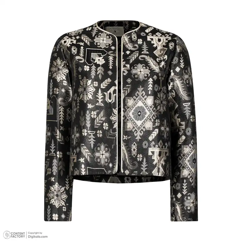 ست کت و شلوار زنانه مدل یاس رنگ مشکی