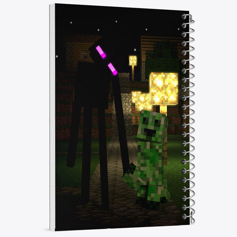 دفتر مشق 100 برگ خندالو طرح بازی ماینکرافت (Minecraft) کد 36970