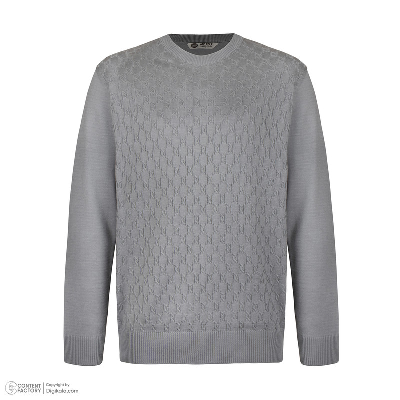 پلیور مردانه ام وی استار کد 517 رنگ طوسی