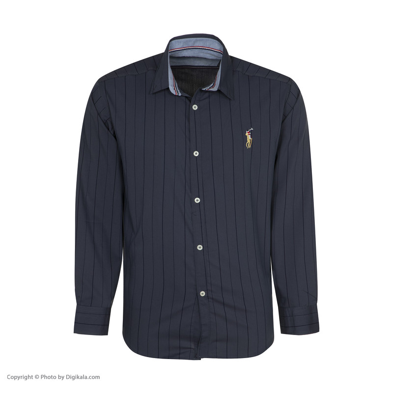 پیراهن آستین بلند مردانه مدل PVLF JAM TOM رنگ طوسی