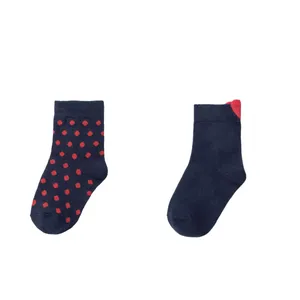 جوراب ساق کوتاه دخترانه لوپیلو مدل قلبی 1109 مجموعه 2 عددی