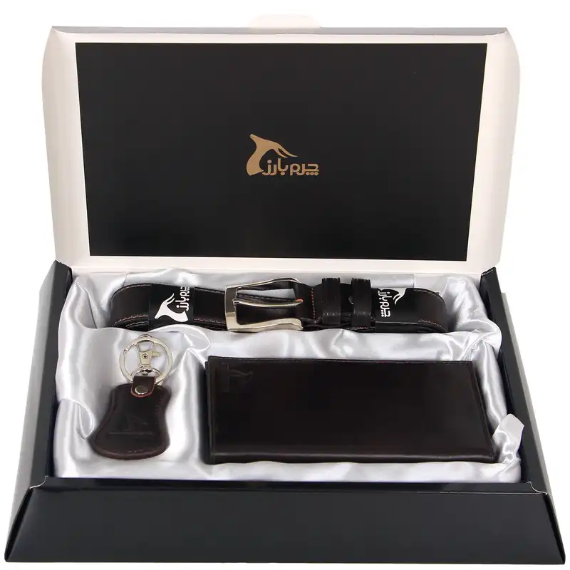 ست هدیه مردانه چرم بارز مدل DS61