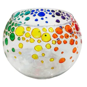 تنگ ماهی شیشه ای طرح دایره کد 01