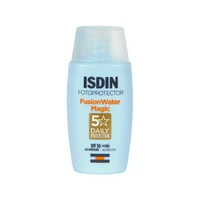 فلوئید ضدآفتاب بدون رنگ ایزدین SPF50 مدل Fusion Water Magic &zwnj;مناسب انواع پوست، حجم 50 میلی&zwnj;لیتر