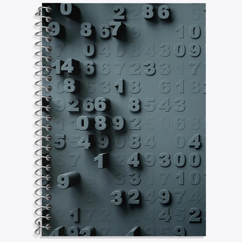 دفتر لغت 50 برگ خندالو طرح اعداد ریاضی کد N499