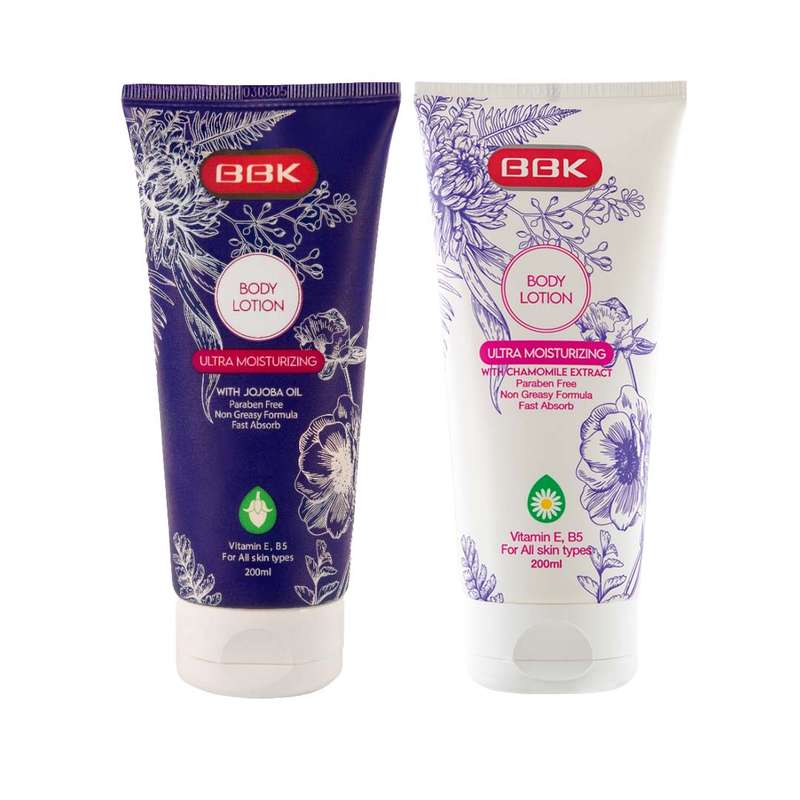 لوسیون بدن ببک مدل جوجوبا حجم 200 میلی لیتر به همراه لوسیون بدن ببک مدل بابونه حجم 200 میلی لیتر