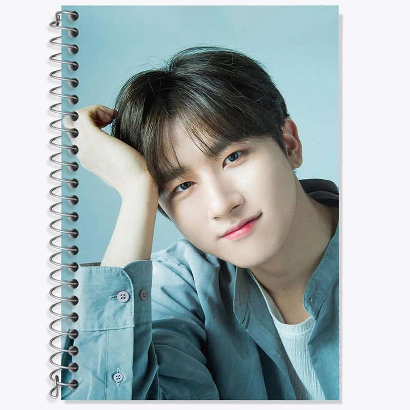 دفتر زبان 50 برگ خندالو مدل سه خط طرح آی ام گروه مانستا اکس MONSTA X کد 12251