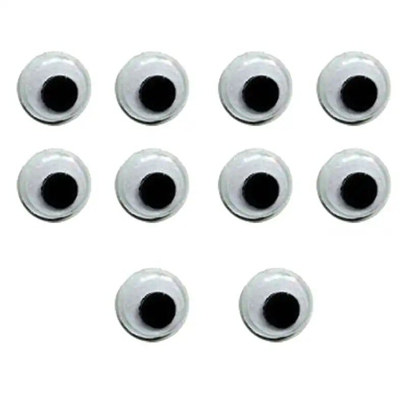 چشم عروسک ملورین هنر طرح گرد مدل متحرک کد 24 بسته 10 عددی