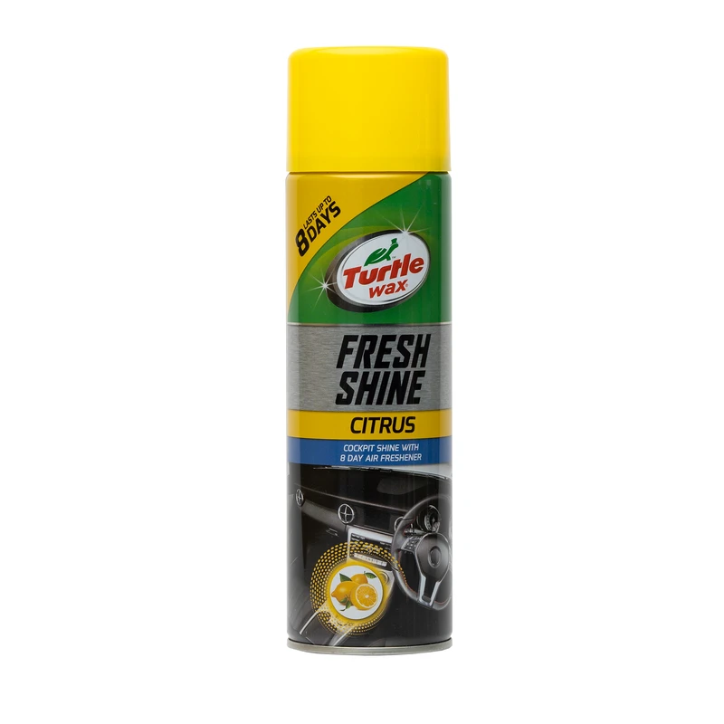 اسپری تمیز کننده داشبورد خودرو ترتل واکس مدل Fresh Shine Citrus حجم 500 میلی لیتر