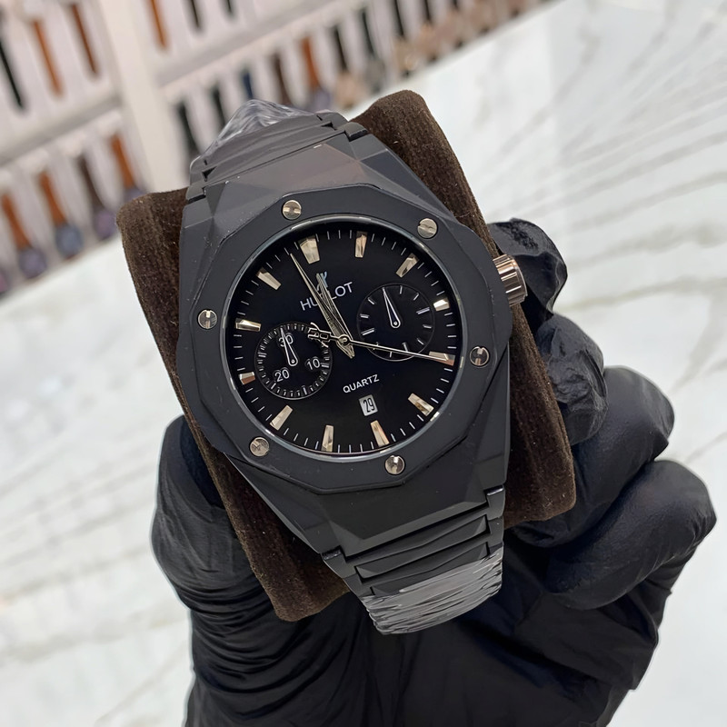 ساعت مچی عقربه‌ای مردانه مدل کلاسیک تک موتوره بند فلزی کد 2