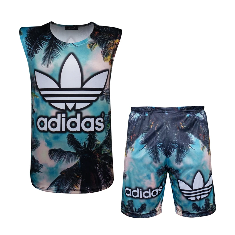 ست تاپ و شلوارک ورزشی مردانه مدل هاوایی 118