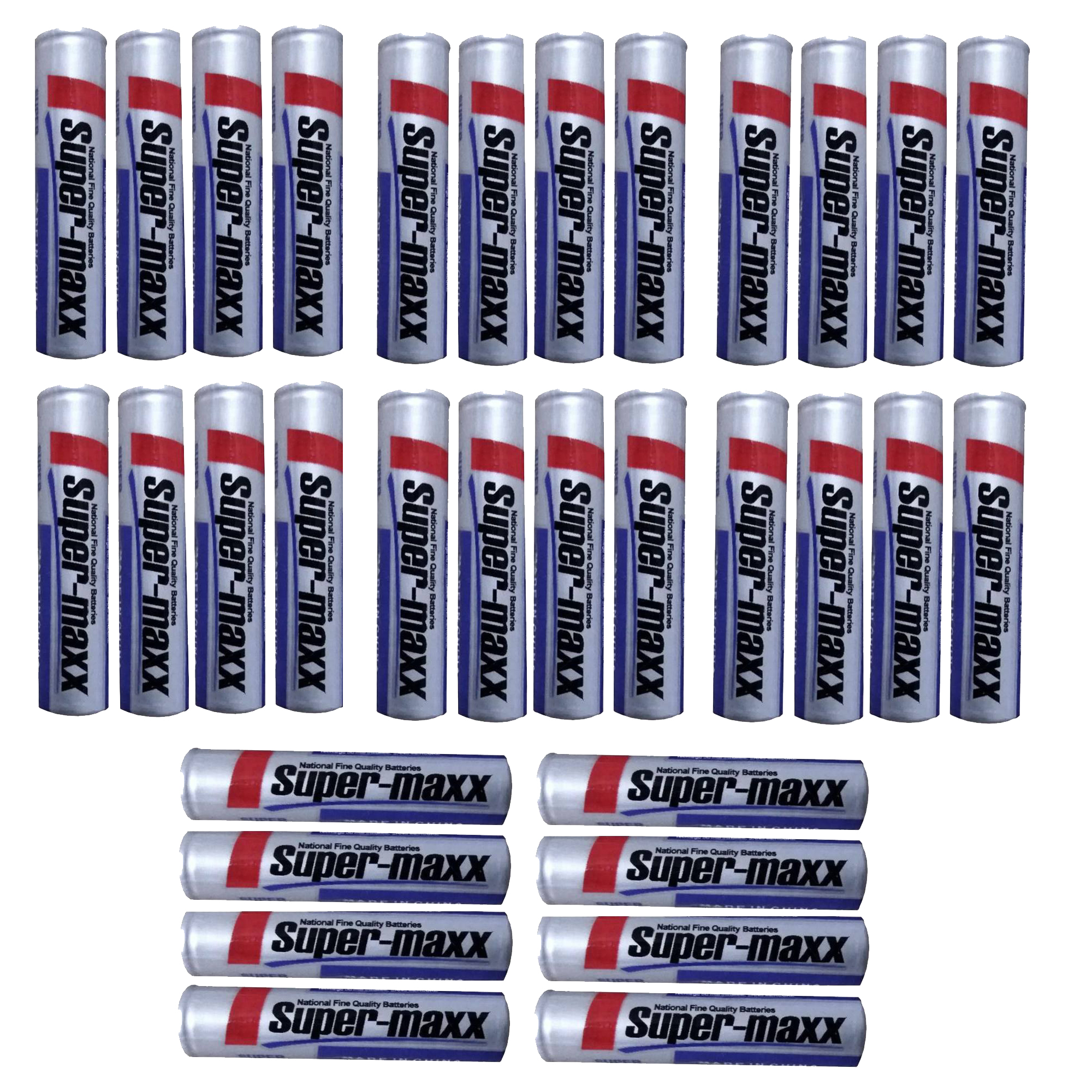 باتری نیم قلمی سوپر مکس کد 32000 بسته 32 عددی