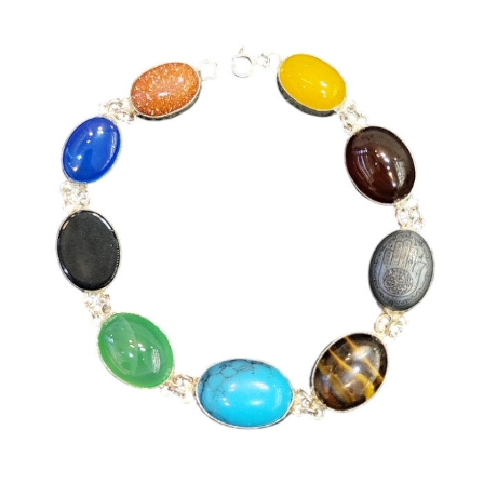 دستبند نقره زنانه مدل 9 کد 3000 دستبند نقره زنانه مدل 9 کد 3000