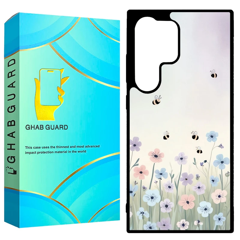 کاور قاب گارد طرح گل مدل GCHPD24U مناسب برای گوشی موبایل سامسونگ Galaxy S24 Ultra 5G 