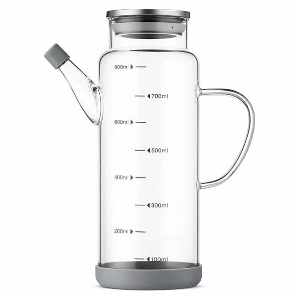 ظرف روغن مدل درب استیل واشردار ظرفیت 1000میلی لیتر