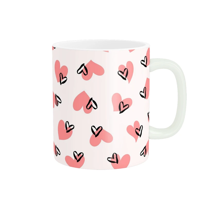 ماگ پاد آفرین طرح قلب کد 5758