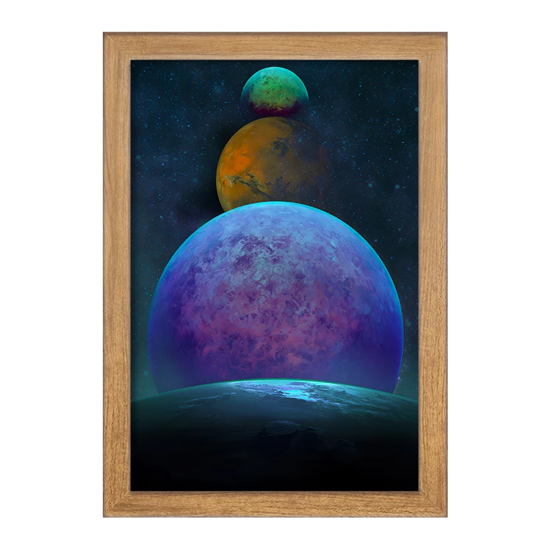 تابلو خندالو مدل کهکشان (galaxy) کد F6718