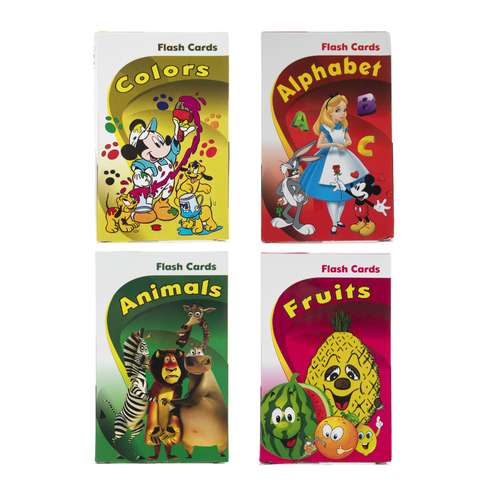 فلش کارت آموزش زبان انگلیسی انتشارات زبان پژوه مجموعه 4 عددی