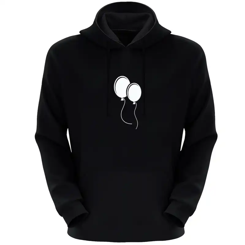 هودی زنانه مدل بادکنک F383 رنگ مشکی