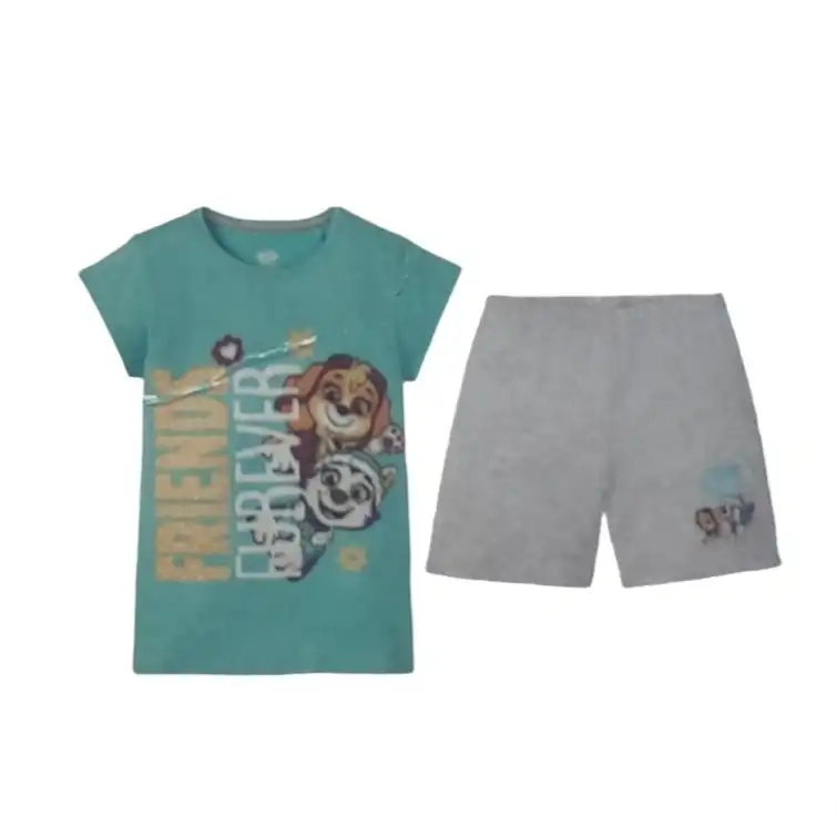 ست تی شرت و شلوارک نوزادی پاو پاترول مدل P2022