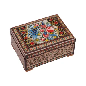 جعبه جواهرات خاتم کاری گالری گوهران مدل 514