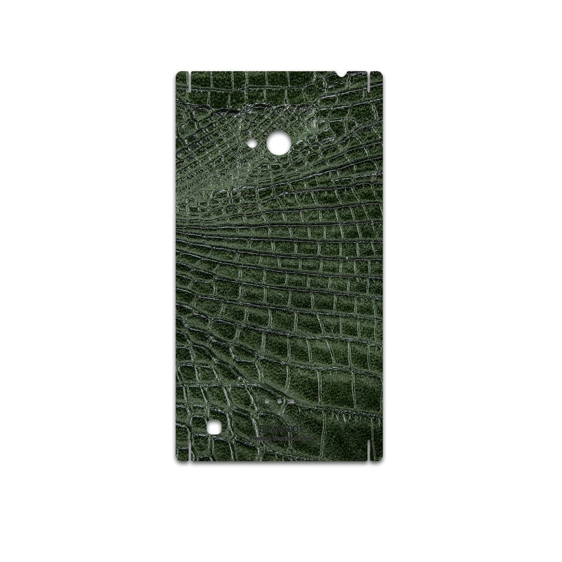 برچسب پوششی ماهوت مدل Green-Crocodile-Leather مناسب برای گوشی موبایل نوکیا Lumia 720