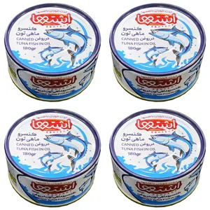 کنسرو ماهی تن در روغن اشتها - 180 گرم بسته 4 عددی