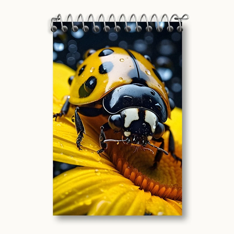 دفتر یادداشت 50 برگ خندالو مدل کفشدوزک کد F1324