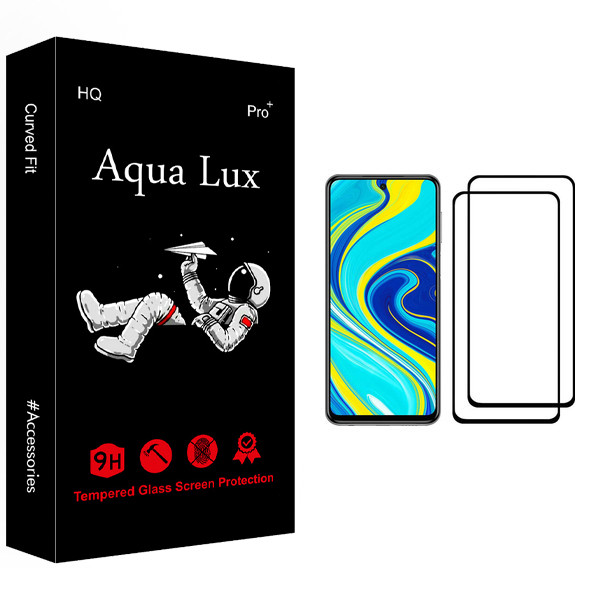 محافظ صفحه نمایش آکوا لاکس مدل +Pro مناسب برای گوشی موبایل شیائومی Redmi Note 9S بسته دو عددی