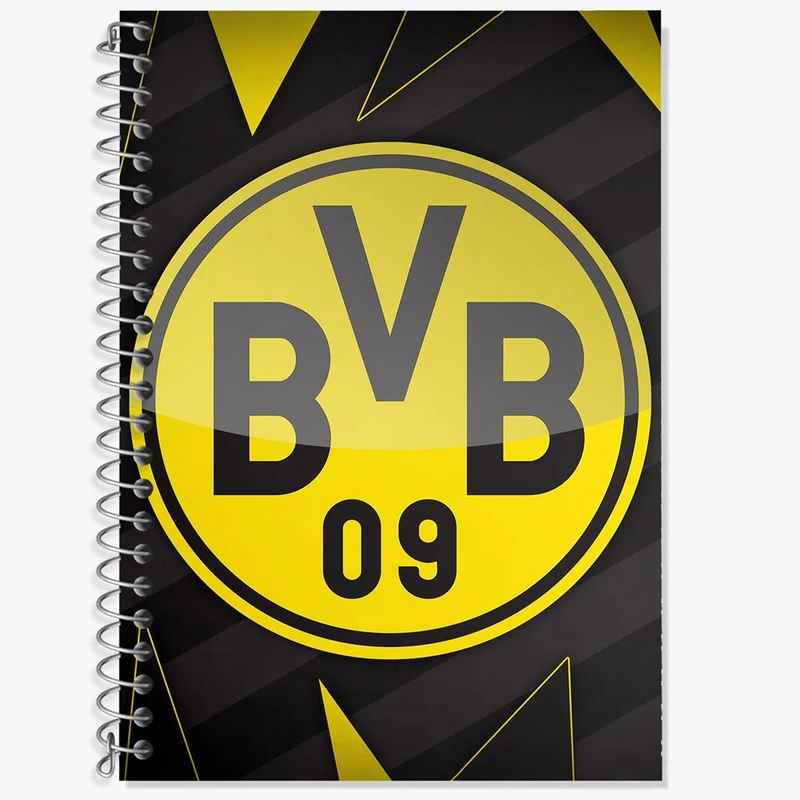 دفتر زبان 50 برگ خندالو مدل سه خط طرح باشگاه دورتموند کد 27424