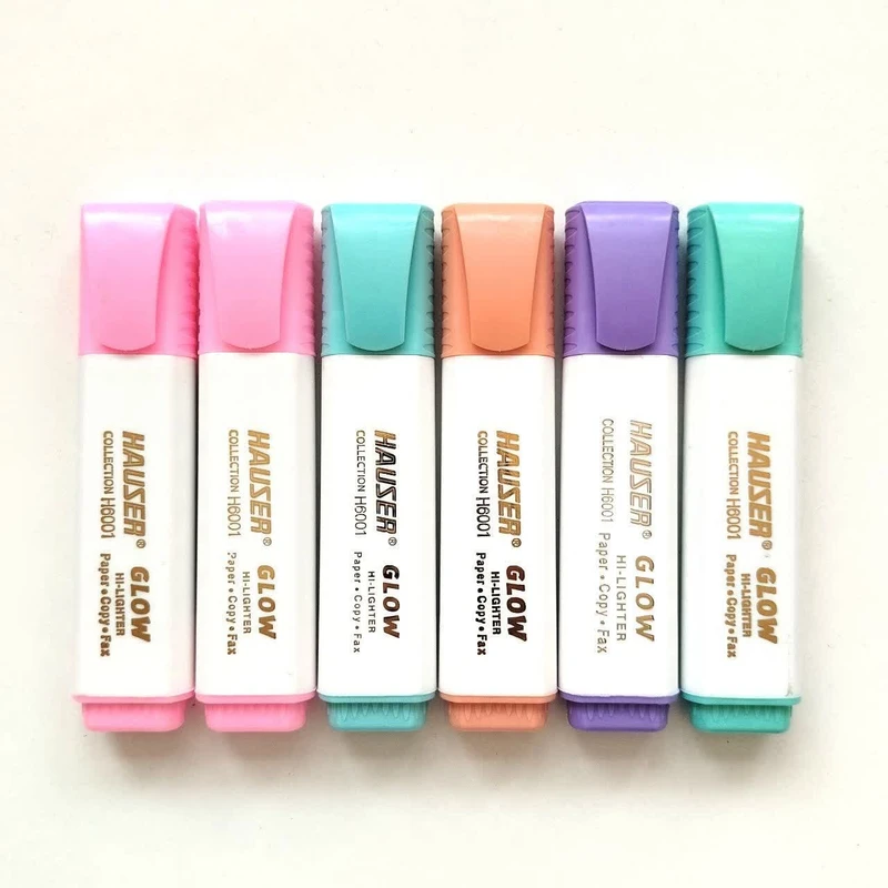 ماژیک علامت گذار هایزر مدل پاستلی بسته 6 عددی