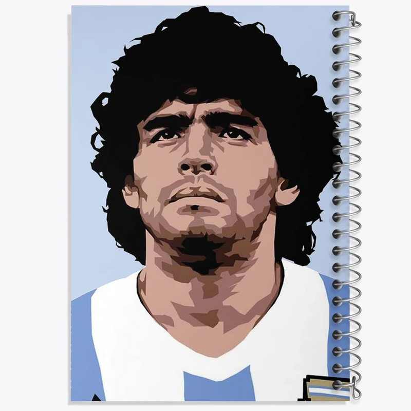 دفتر شطرنجی 50 برگ خندالو طرح مارادونا کد 2123