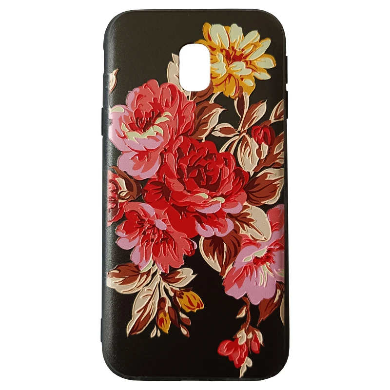 کاور مدل فانتزی کد 10-0 طرح گل بزرگ مناسب برای گوشی موبایل سامسونگ Galaxy J3 Pro 2017/J330/J3 2017