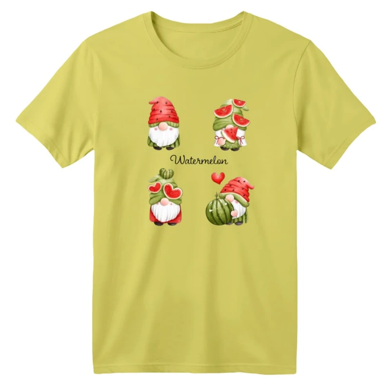 تی شرت آستین کوتاه بچگانه مدل بابانوئل و هندوانه یلدایی کد 4