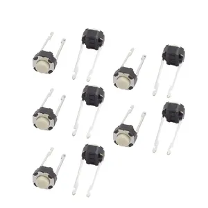 میکرو سوئیچ مدل Vertical-6×6×4.3-2P-Round بسته 10 عددی