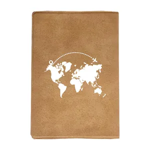 جلد پاسپورت طرح نقشه جهان