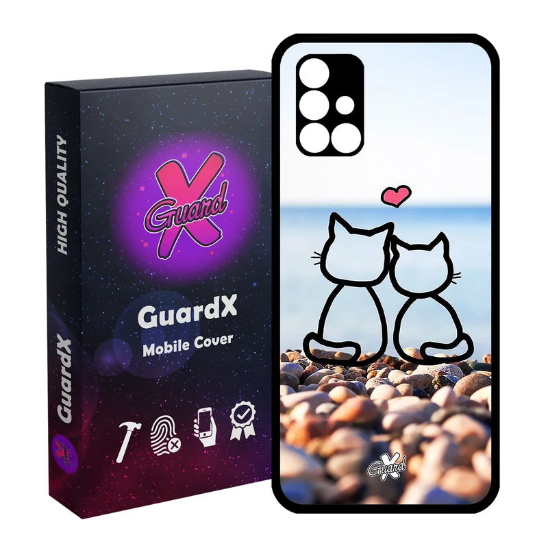 کاور گارد ایکس طرح Love مدل Glass10016 مناسب برای گوشی موبایل سامسونگ Galaxy A51 5G