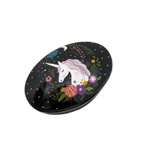 جعبه دکوری مدل قوطی فلزی طرح اسب تک شاخ کد 10