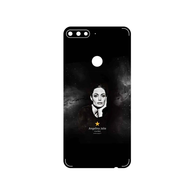 برچسب پوششی ماهوت مدل Angelina Jolie مناسب برای گوشی موبایل هوآوی Y7 Prime 2018