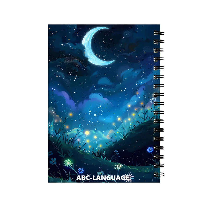 دفتر زبان 60 برگ مدل شب فانتزی کد 582