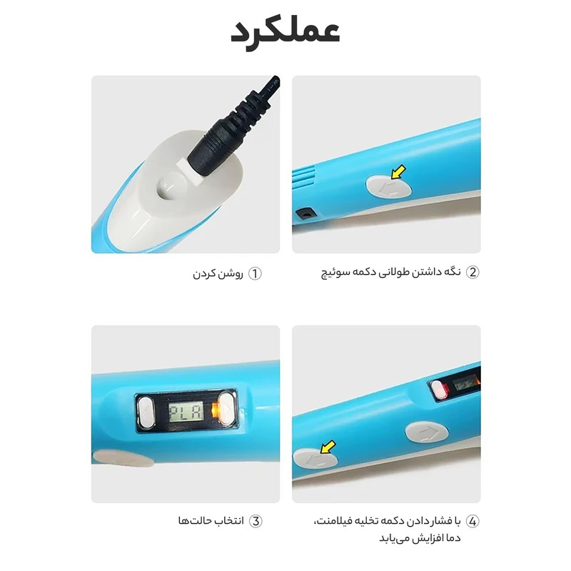 قیمت و خرید قلم طراحی سه بعدی مای ریول مدل RP-100B