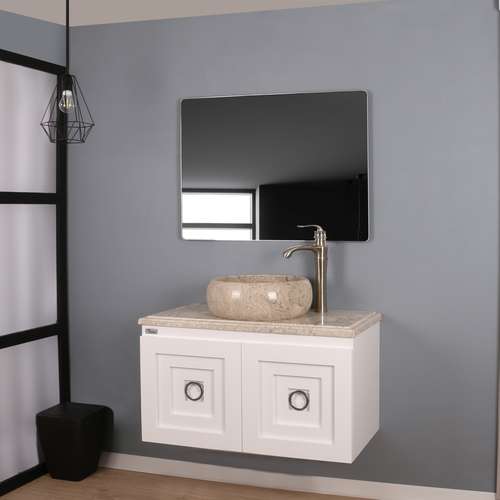 ست کابینت و روشویی دلفین مدل 9097-W به همراه آینه