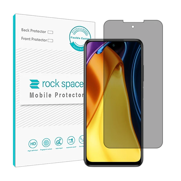 محافظ صفحه نمایش حریم شخصی راک اسپیس مدل HyPRV مناسب برای گوشی موبایل شیائومی Poco M3 Pro