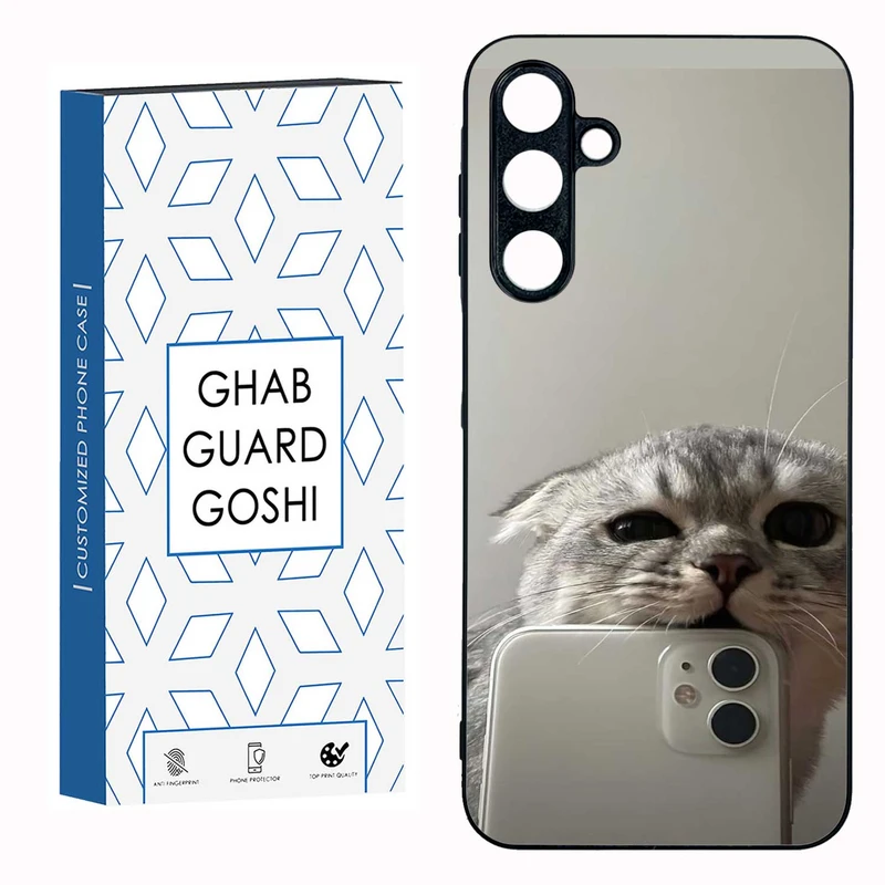 کاور قاب گارد گوشی طرح گربه سلفی کد TPU-206 مناسب برای گوشی موبایل سامسونگ GALAXY A16