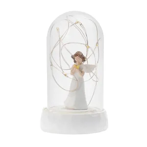 مجسمه طرح فرشته مدل چراغدار کد 6-1224